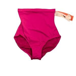 SPANX Super High Rise Shapewear Swimsuit Bottoms in Berry - Size 10